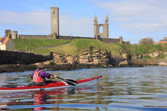 St Andrews cathedral Sea Kayak St Andrews cathedral