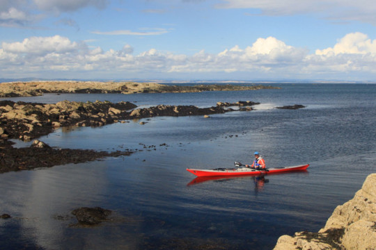 Arriving at Fife Ness Sea Kayak Fife Ness