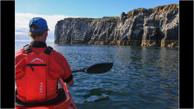 Isle of May's west coast Sea Kayak Isle of May