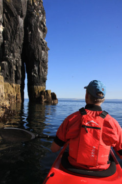 Arch on Isle of May's west coast Sea Kayak Isle of May