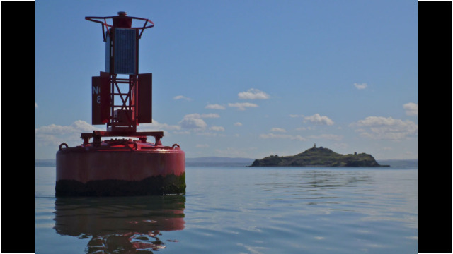 Red lateral buoy on route to Inchkeith Inchkeith