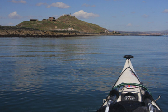 Inchkeith's west coast & military remains Sea Kayak Inchkeith