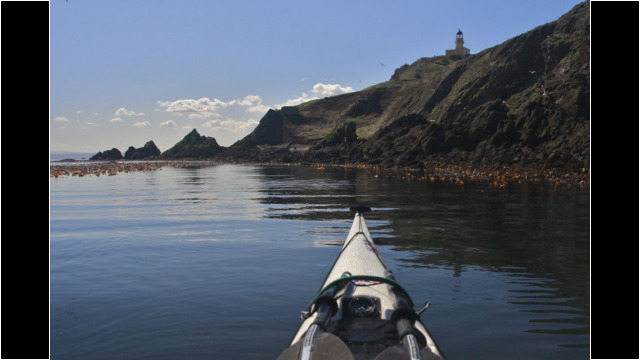 Inchkeith's west coast & Lighthouse Sea Kayak Inchkeith Lighthouse