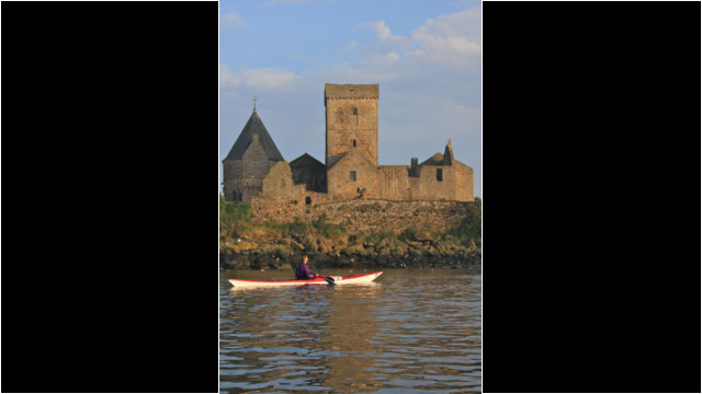 St Colm's Abbey Sea Kayak Firth of Forth St Colm's Abbey