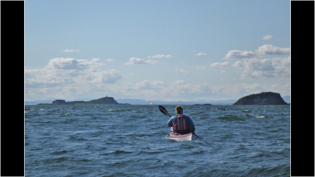 Heading out to Lamb & Fidra Sea Kayak Fidra Lamb