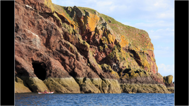 St Abbs Head red cliffs Sea Kayak St Abbs Head