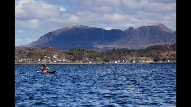 Lochinver with Quinag behind Sea Kayak Lochinver Quinag