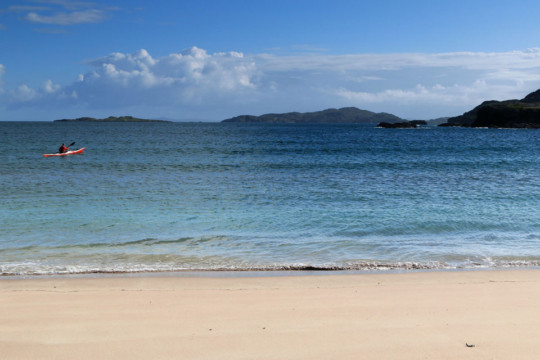 Leaving Clashnessie Beach to Oldany Island Sea Kayak Clashnessie Beach Oldany Island