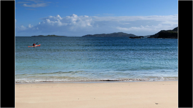 Leaving Clashnessie Beach to Oldany Island Sea Kayak Clashnessie Beach Oldany Island