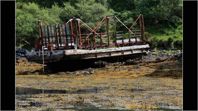 'Maid of Kylesku', old car ferry Kylesku Old Ferry