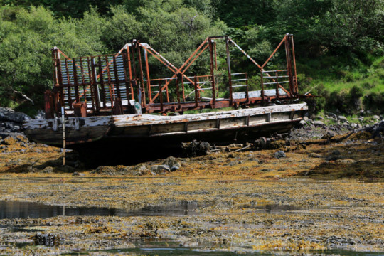 'Maid of Kylesku', old car ferry Kylesku Old Ferry