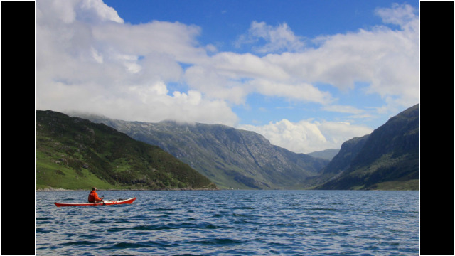 Looking into Loch Glendhu Sea Kayak Loch Glendhu