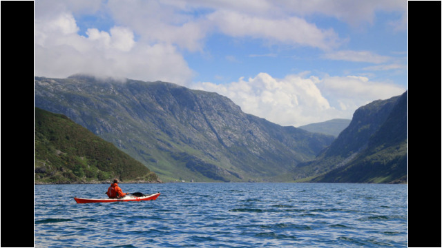 Looking into Loch Glendhu Sea Kayak Loch Glendhu
