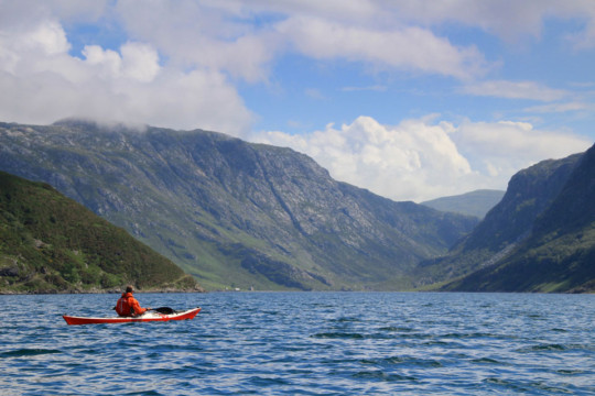 Looking into Loch Glendhu Sea Kayak Loch Glendhu