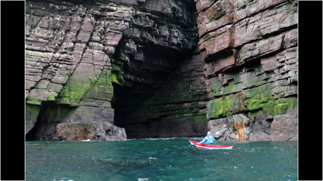 Stack of Handa arches Sea Kayak Handa Island Stack