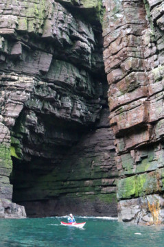 Paddling around Stack of Handa Sea Kayak Handa Island Stack