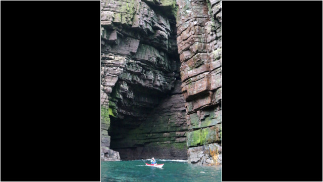 Paddling around Stack of Handa Sea Kayak Handa Island Stack