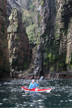 Paddling around Stack of Handa Sea Kayak Handa Island