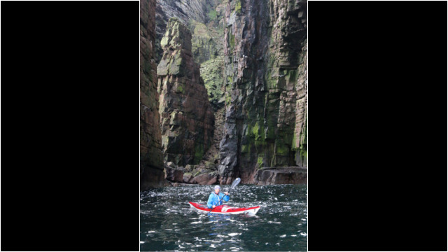 Paddling around Stack of Handa Sea Kayak Handa Island