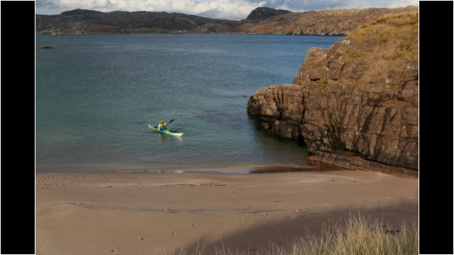 Landing on East Coast Handa Island Sea Kayak Handa Island Beach