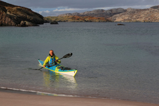 Landing on East Coast Handa Island Sea Kayak Handa Island Beach