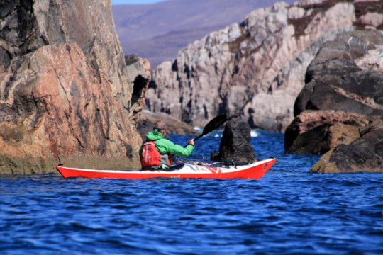 Coastline near Eilean na Saille Sea Kayak Loch Laxford