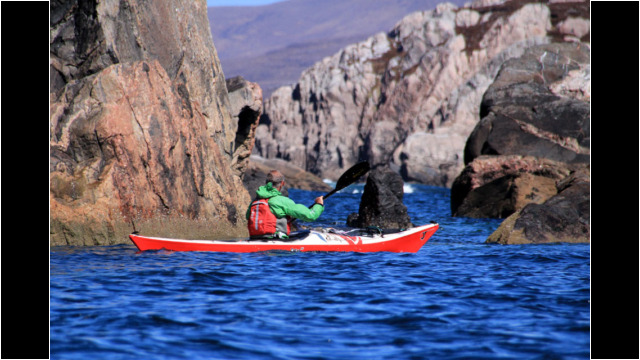 Coastline near Eilean na Saille Sea Kayak Loch Laxford