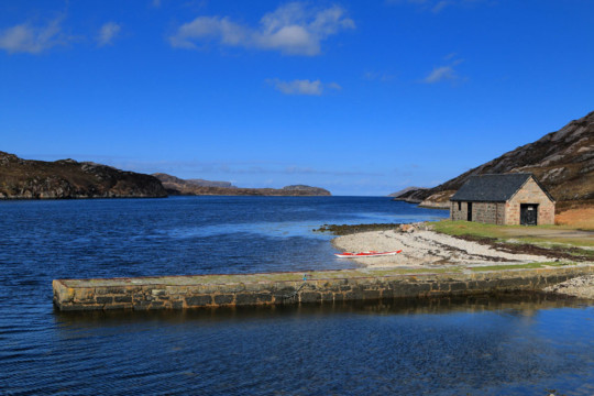 Launch site in Laxford Bay Sea Kayak Loch Laxford
