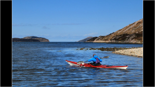 Leaving Laxford Bay Sea Kayak Loch Laxford