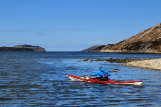 Leaving Laxford Bay Sea Kayak Loch Laxford