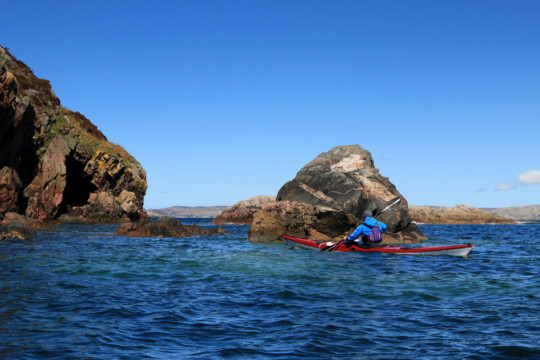 Coastline near Eilean na Saille Sea Kayak Loch Laxford