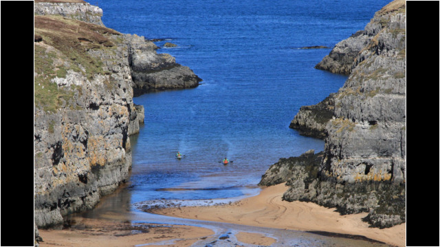 Landing at Smoo Cave Sea Kayak Faraid Head Smoo Cave
