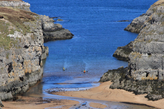 Landing at Smoo Cave Sea Kayak Faraid Head Smoo Cave