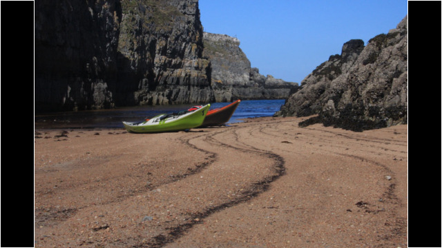 Landing at Smoo Cave Sea Kayak Faraid Head Smoo Cave