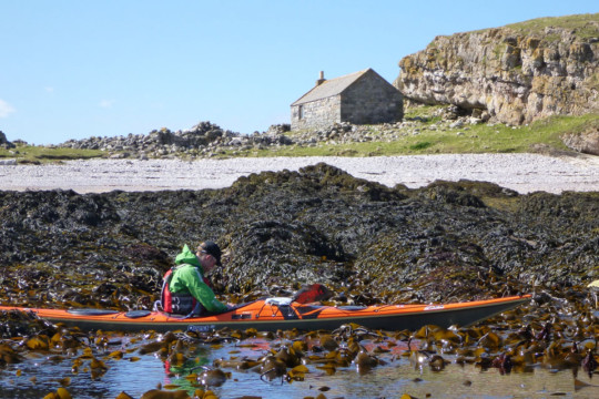 Landing at Eilean Hoan Sea Kayak Faraid Head Eilean Hoan