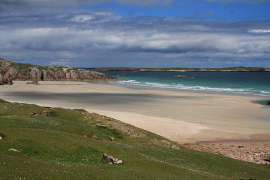 Ceannabeinne beach and Eilean Hoan Sea Kayak Faraid Head Ceannabeinne beach