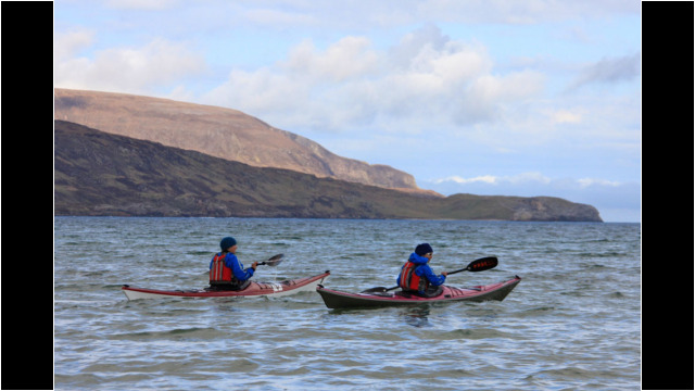Leaving Balnakeil Bay Sea Kayak Faraid Head