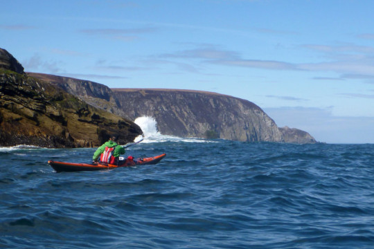 Heading towards Rubha Thormaid Sea Kayak Whiten Head