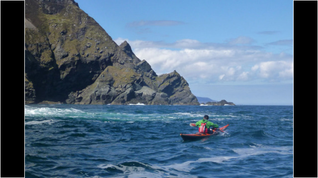 Heading towards Cleit an t-Seabhaig Sea Kayak Whiten Head