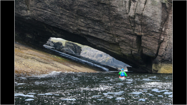 Eilean Nan Ron 'fish drying' Sea Arch Sea Kayak Eilean Nan Ron