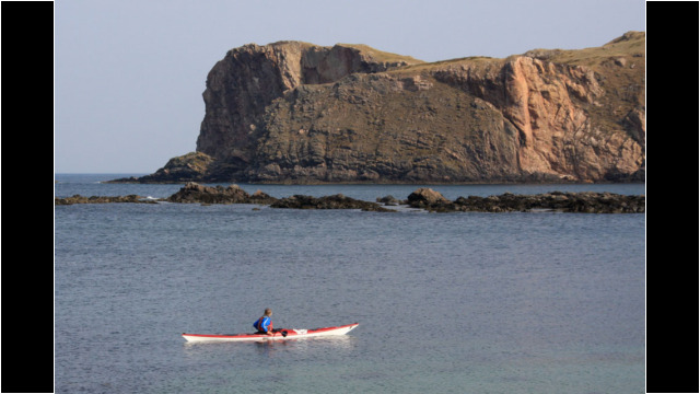 Leave Island from Skerray bay Sea Kayak Eilean Nan Ron Neave Island Skerray Bay