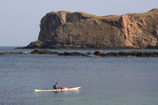 Leave Island from Skerray bay Sea Kayak Eilean Nan Ron Neave Island Skerray Bay