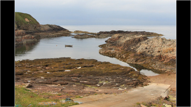 Portskerra natural harbour Strathy Point Portskerra