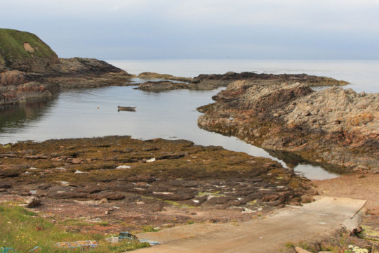 Portskerra natural harbour Strathy Point Portskerra