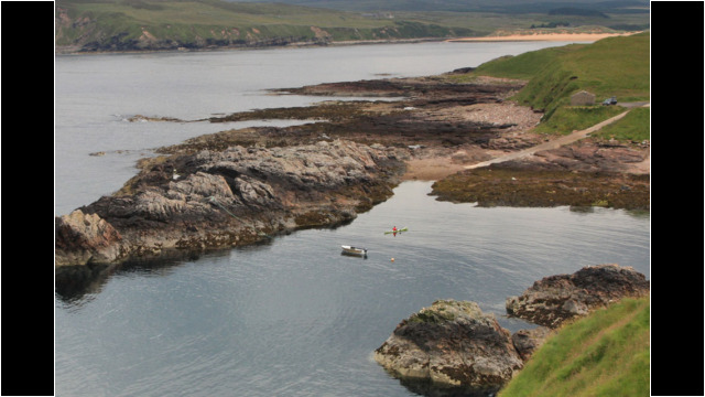 Portskerra natural harbour Sea Kayak Strathy Point Portskerra