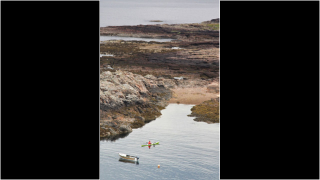 Arriving at Portskerra Sea Kayak Strathy Point Portskerra