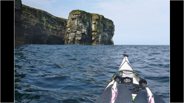 The huge stack at Holborn Head Sea Kayak Holborn Head Stack