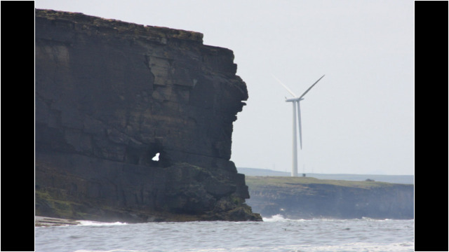 Wind Turbines near Crosskirk Bay Sea Kayak Holborn Head Wind Turbine