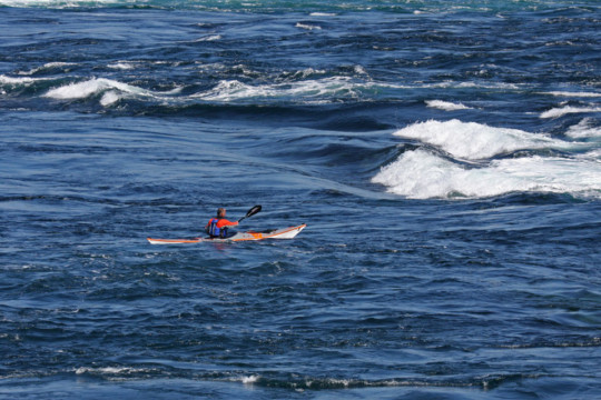 Men of Mey tidal race Sea Kayak Dunnet Head Men of Mey