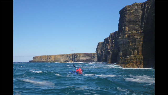Cliffs on West Coast, Stroma Sea Kayak Stroma